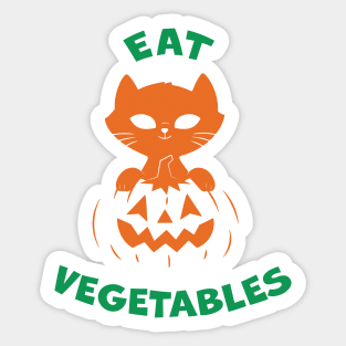 eat vegetables Sticker